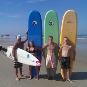 Group of Students at Surf Camp