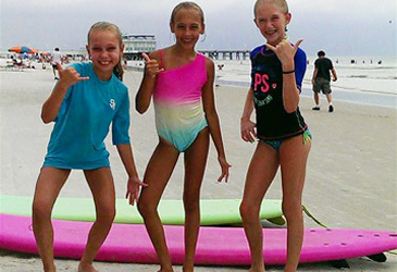 Group of Students at Surf Camp