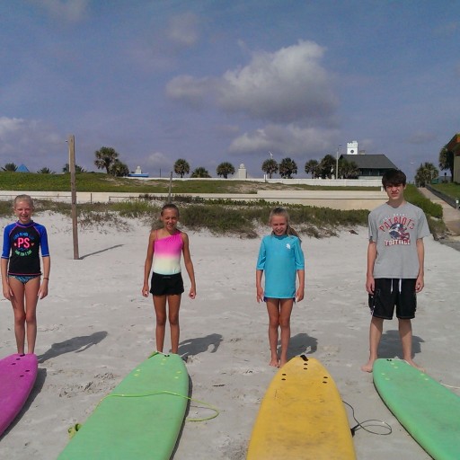 Group of Students at Surf Camp